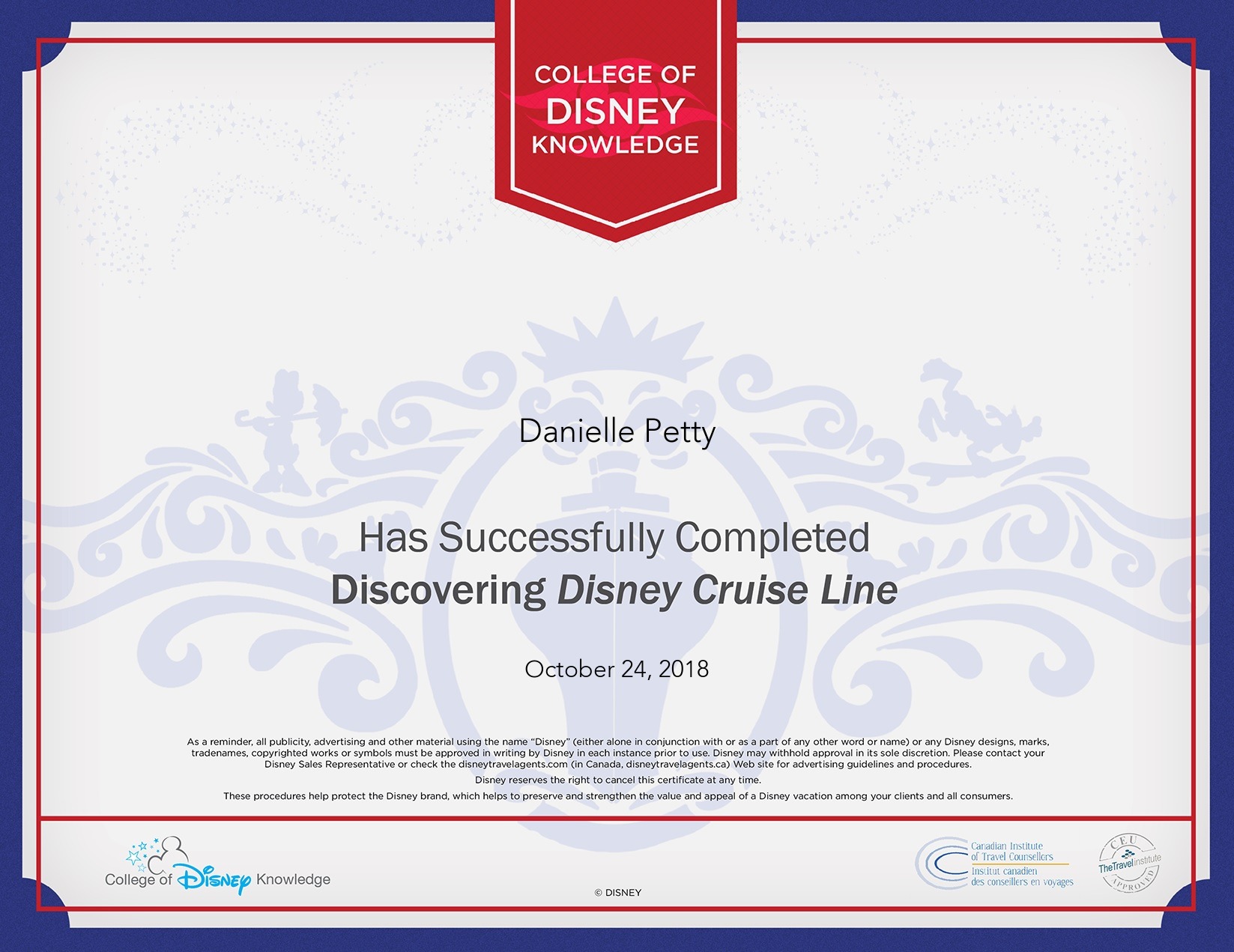 disney travel agent certification